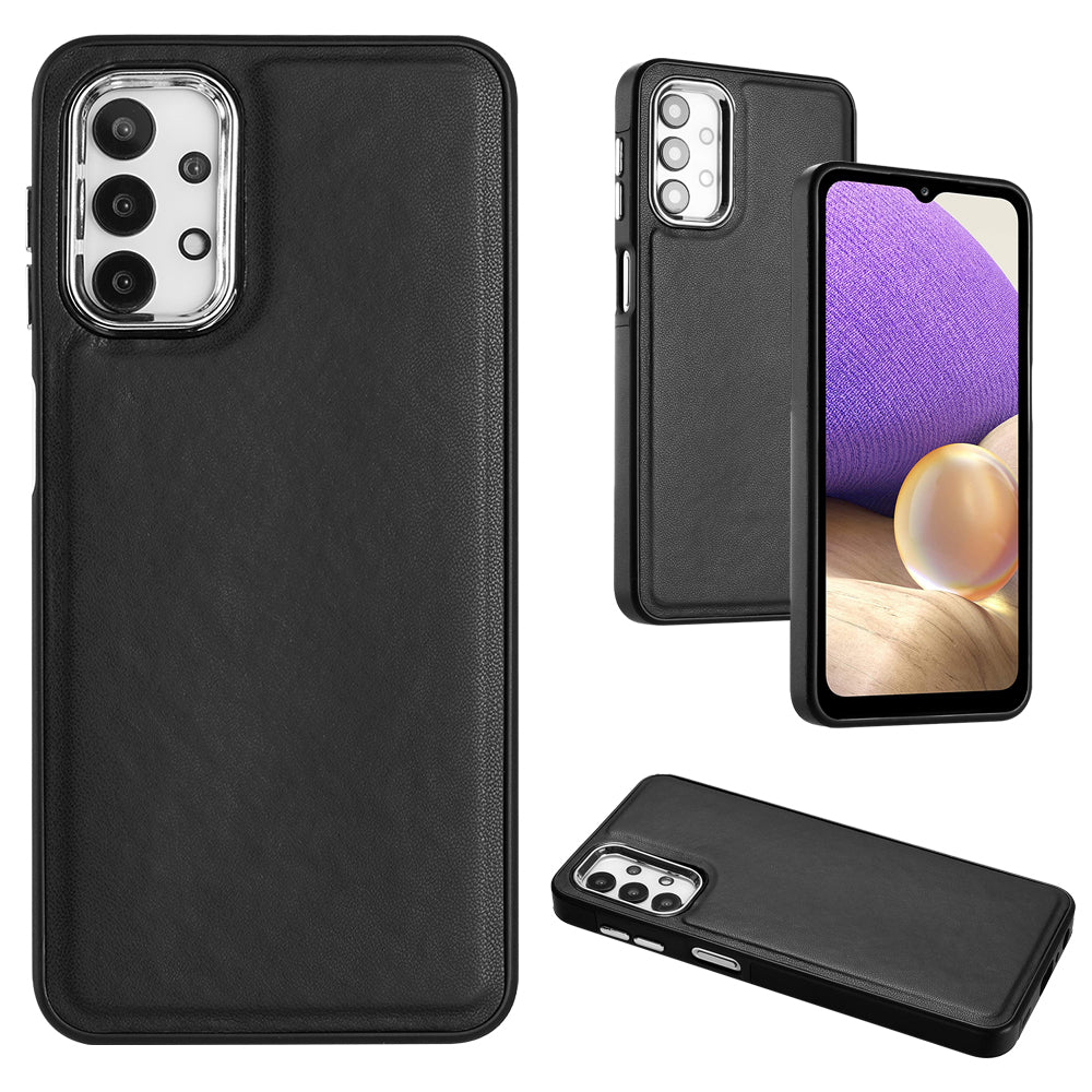 YB Leather Coating Series-6 For Samsung Galaxy A32 5G / M32 5G Leather Coated TPU Mobile Case Anti-scratch Cover YB Leather Coating Series-6 For Samsung Galaxy A32 5G / M32 5G Leather Coated TPU Mobile Case Anti-scratch Cover